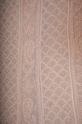 Noorani Viscose Georgette Semi-Stitched Anarkali Suit Length with Bottom and Dupatta-Blush Pink